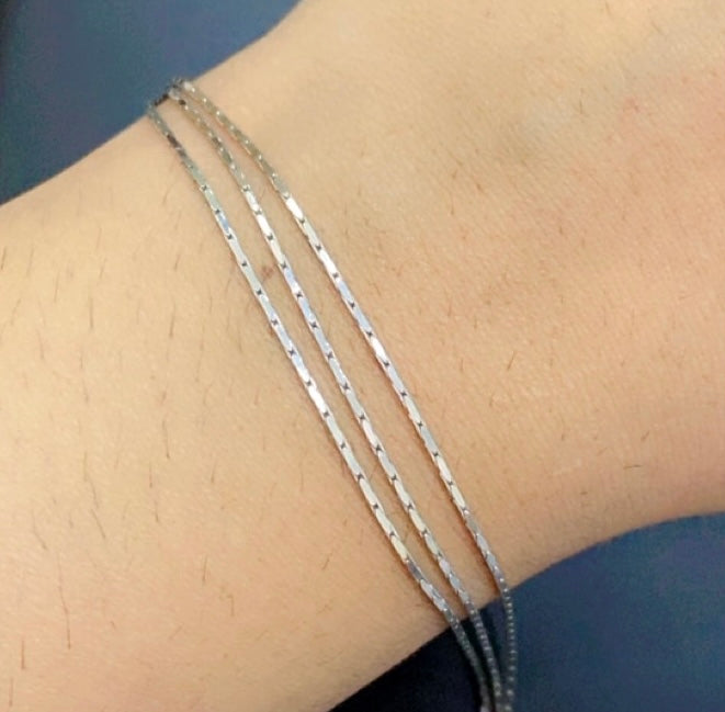 Bunch bracelet silver