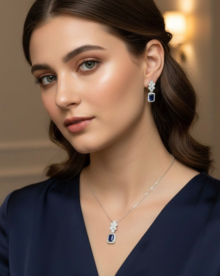 Blue stone set