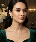 Green stone drop set