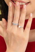 Moti zirconium adjustable ring