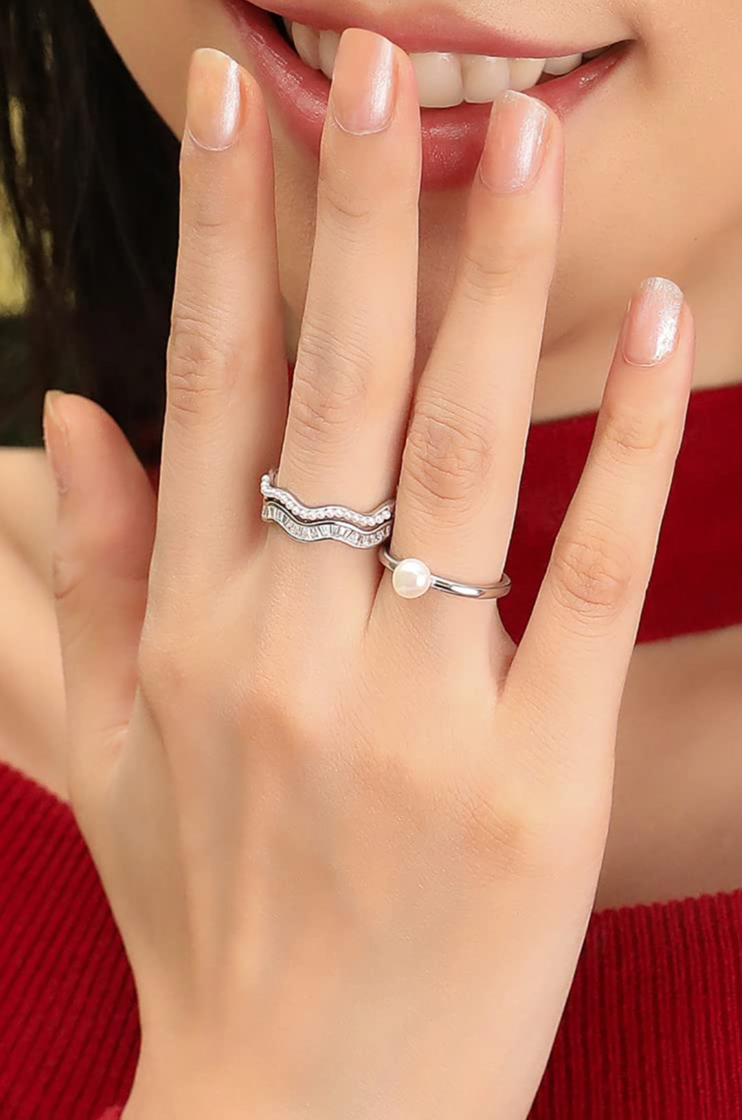 Moti zirconium adjustable ring