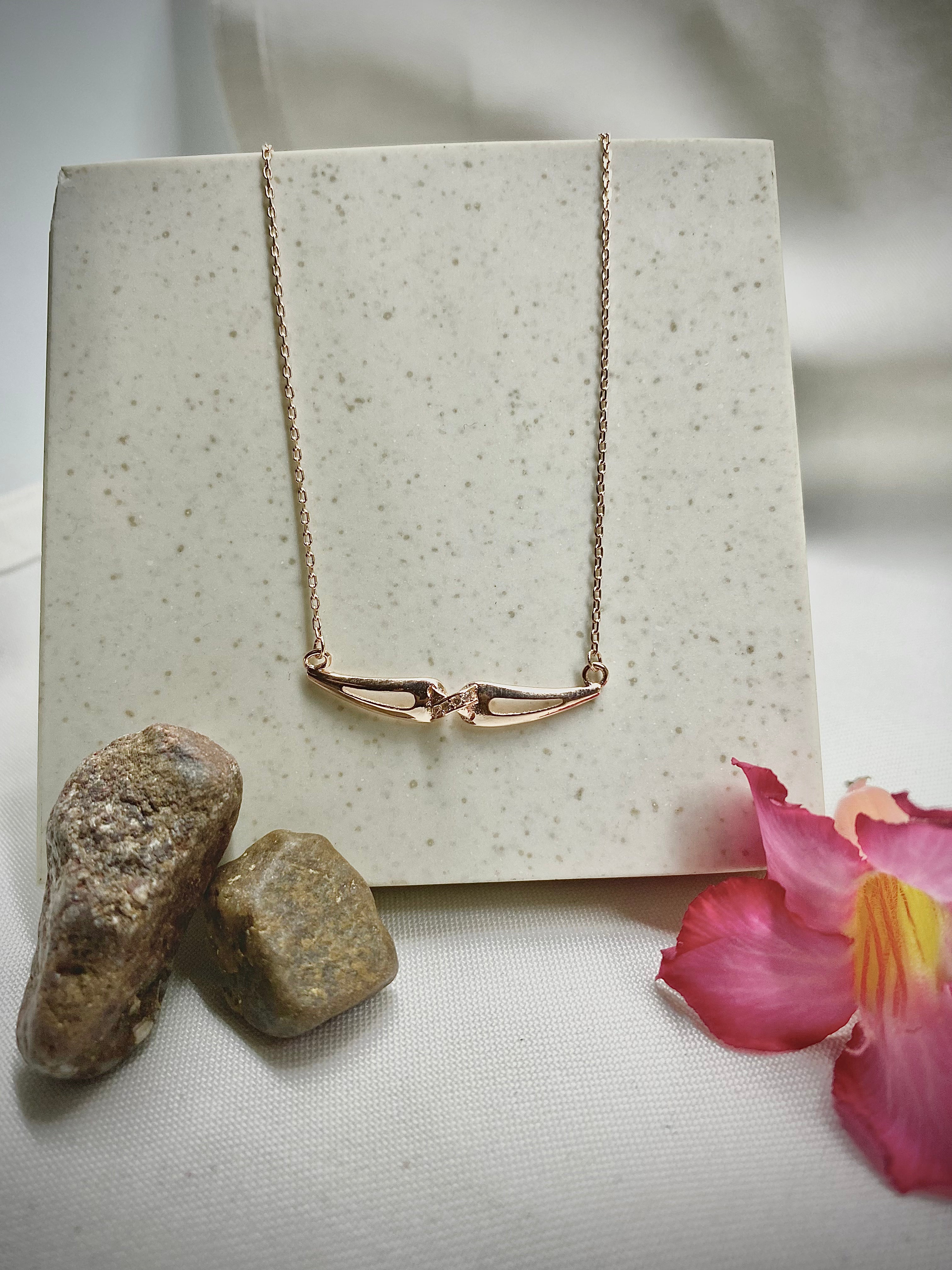 Rose gold pendant chain