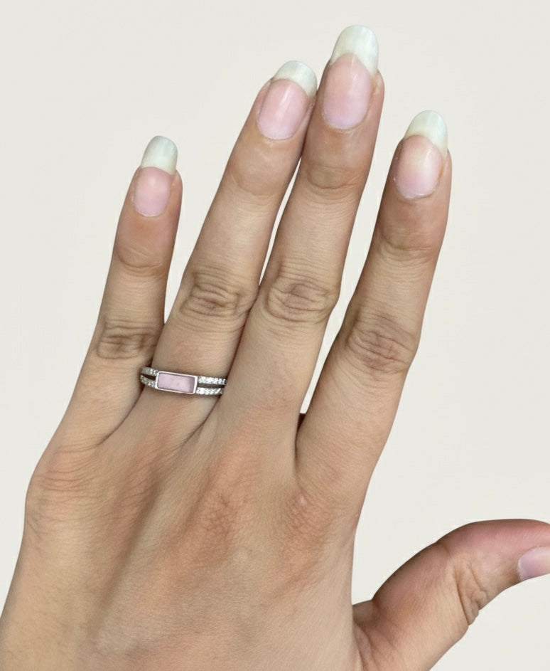 Pink mop ring