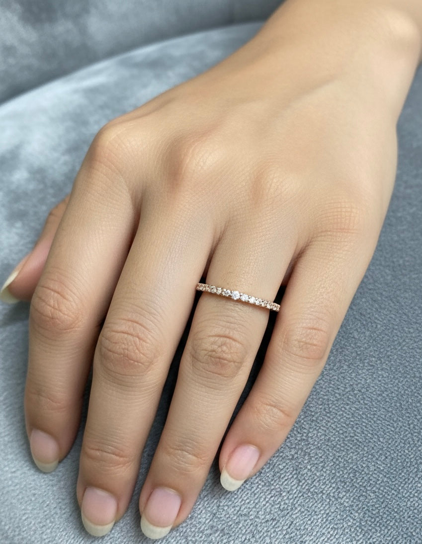Rose gold ring