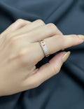 Rose gold coated ring