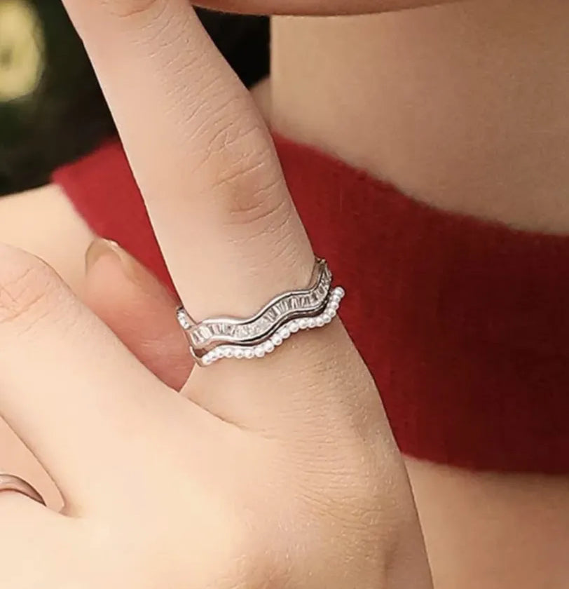 Moti zirconium adjustable ring