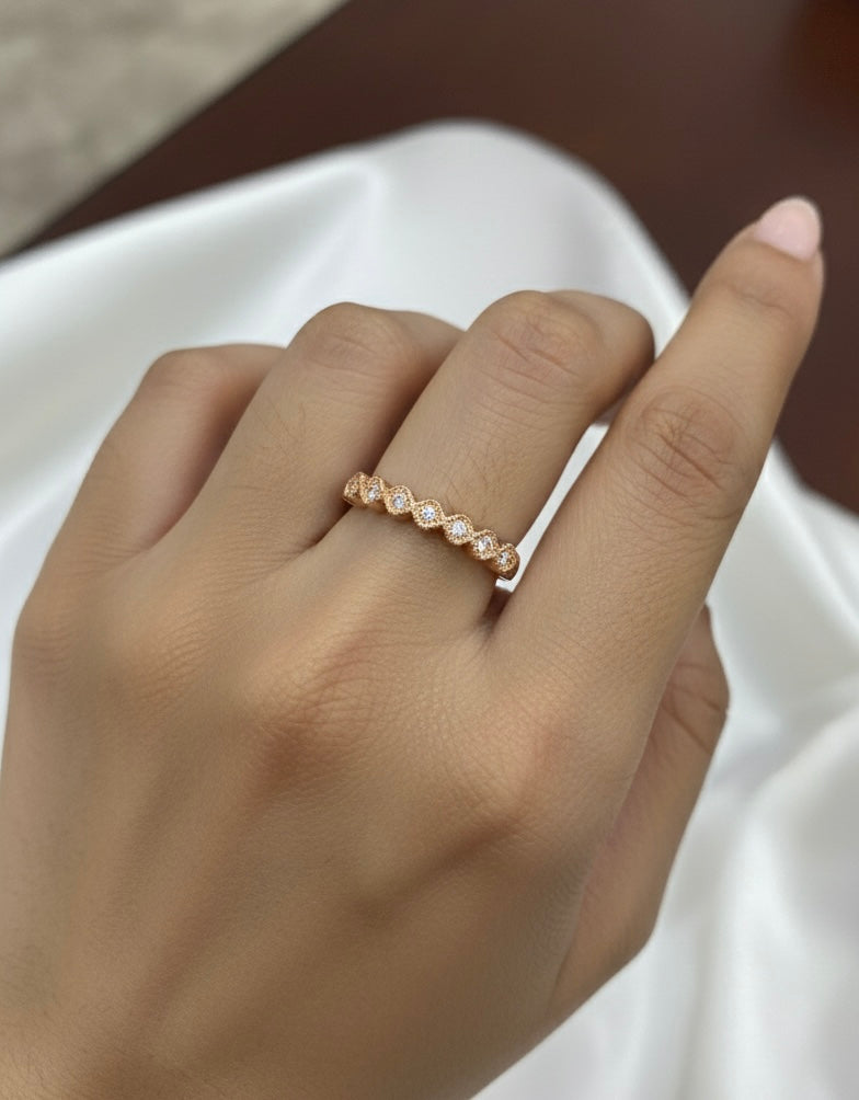 Rose gold ring