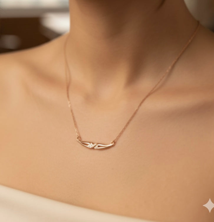Rose gold pendant chain